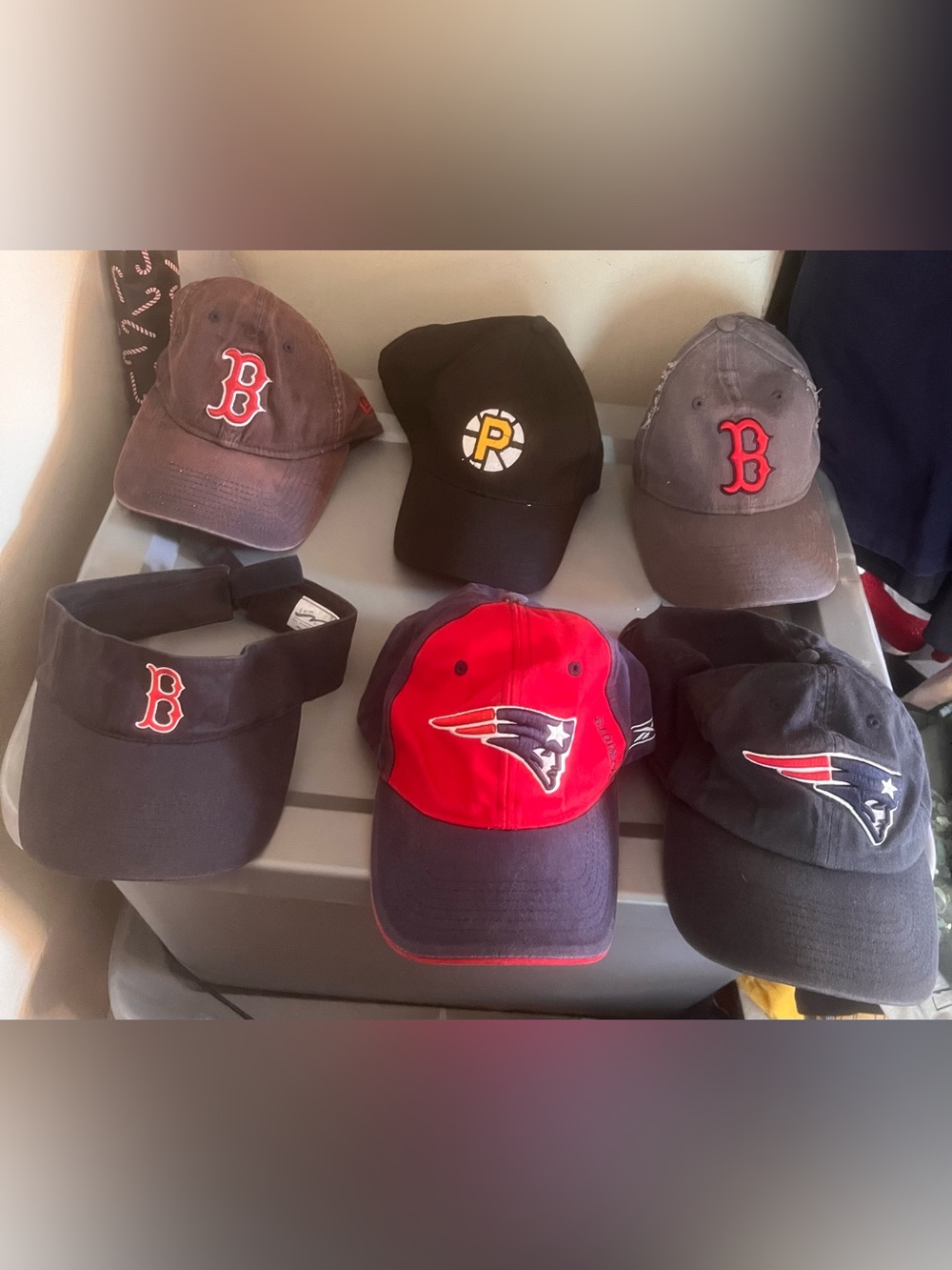 6 boston new england patriots red sox hat adjustable bundle b6 providence bruins